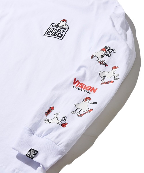 「VISION STREET WEAR」 長袖カットソー LARGE ブラック レディース_画像5