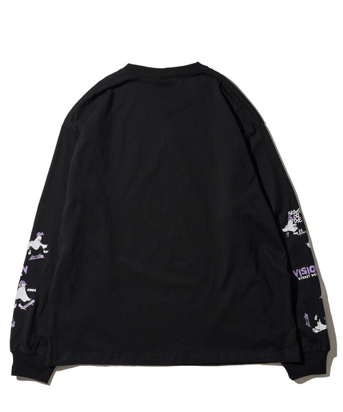 「VISION STREET WEAR」 長袖カットソー LARGE ブラック レディース_画像7