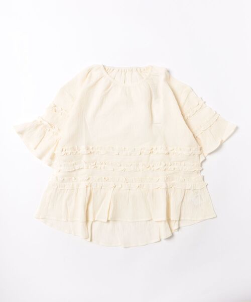 「LOWRYS FARM」 「KIDS」7分袖ブラウス 150cm アイボリー キッズ_画像2