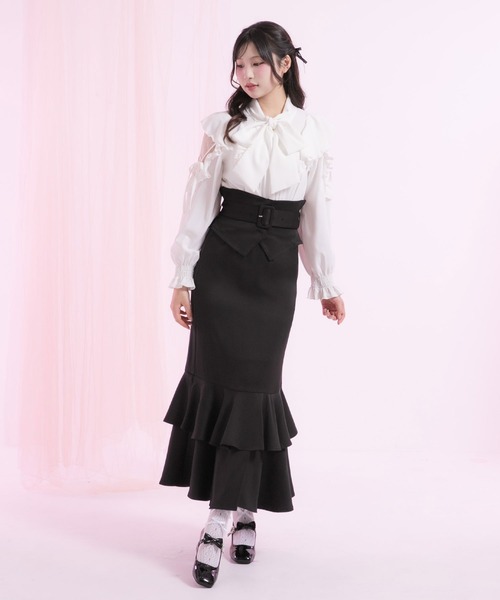 「DearMyLoveRose」 ロングスカート MEDIUM ベビーピンク レディース_画像2