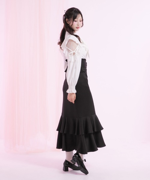 「DearMyLoveRose」 ロングスカート MEDIUM ベビーピンク レディース_画像3