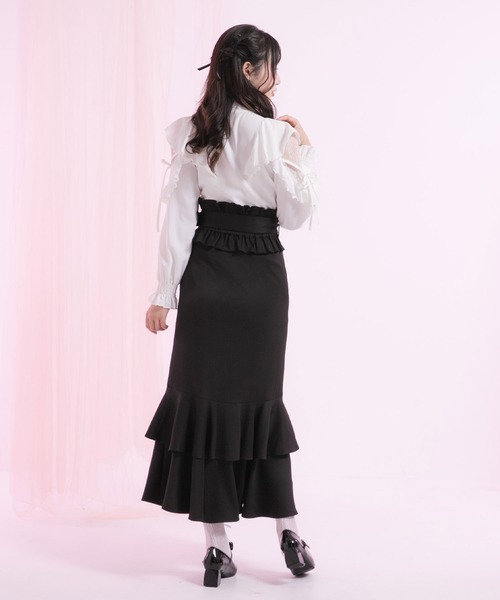 「DearMyLoveRose」 ロングスカート MEDIUM ベビーピンク レディース_画像4