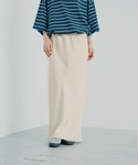スカート ストレッチサテンスカート 1049485の詳細画像1