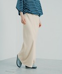 スカート ストレッチサテンスカート 1049485の詳細画像2