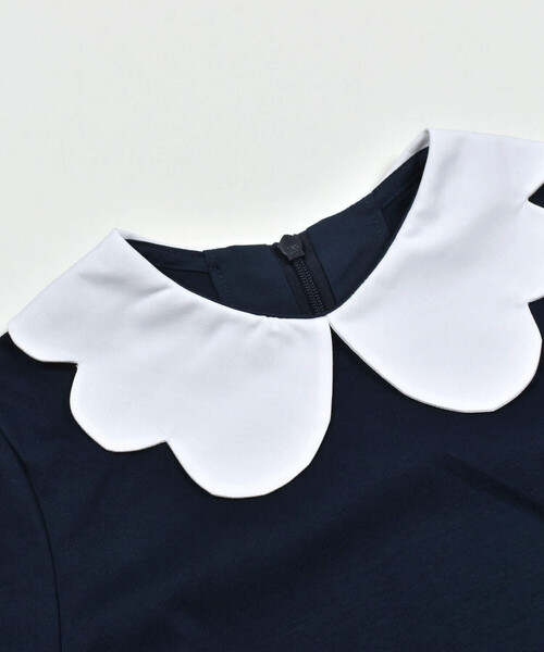 「Tartine et Chocolat」 「KIDS」半袖ワンピース 100cm ネイビー キッズ_画像7