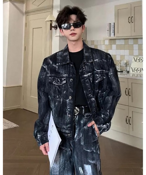inst.ALL セットアップ ヴィンテージフェードデニムジャケット×ワイド