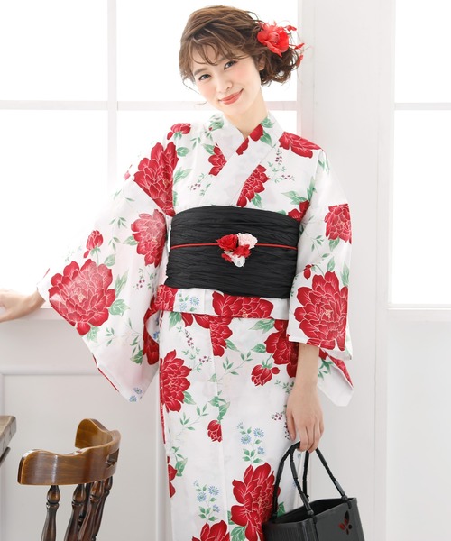 yulie 浴衣 ＼10種類から選べるレディース3点セット／「大人浴衣+