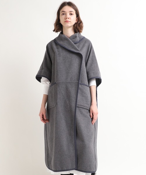 【新品タグ付き】SeeByChloe ニットポンチョコート ウール グレー 新品タグ付き】SeeByChloe ニットポンチョコート ウール グレー See by