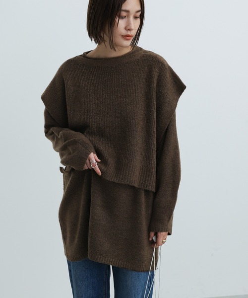 select MOCA（セレクトモカ） ニット セーター 2021 AW 2WAYレイヤード