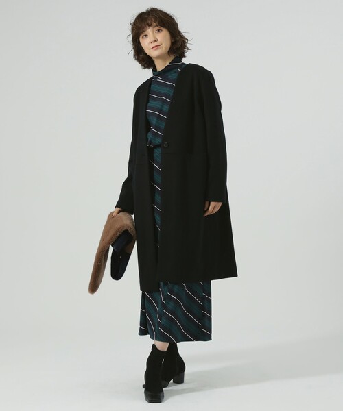 コート チェスターコート ノーカラーチェスターコート CAST ，キャスト