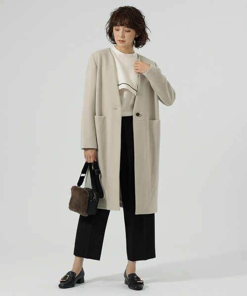 コート チェスターコート ノーカラーチェスターコート CAST ，キャスト