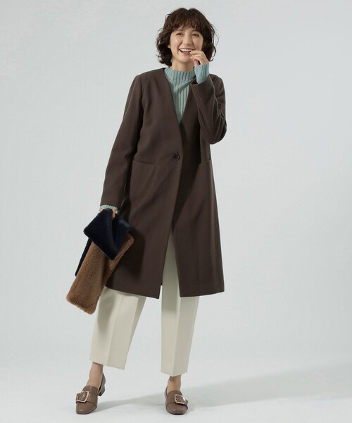 コート チェスターコート ノーカラーチェスターコート CAST ，キャスト