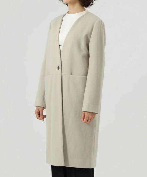 コート チェスターコート ノーカラーチェスターコート CAST ，キャスト