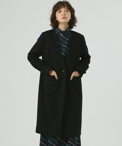 コート チェスターコート ノーカラーチェスターコート CAST ，キャスト