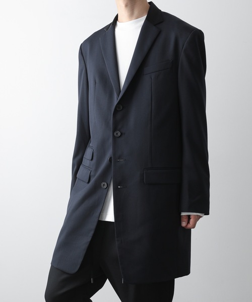 ATO（アトウ） ジャケット テーラードジャケット LONG JK WITH SATIN