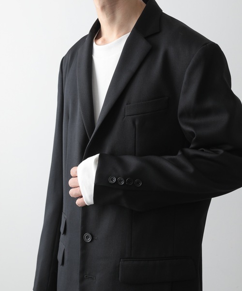ATO（アトウ） ジャケット テーラードジャケット LONG JK WITH SATIN