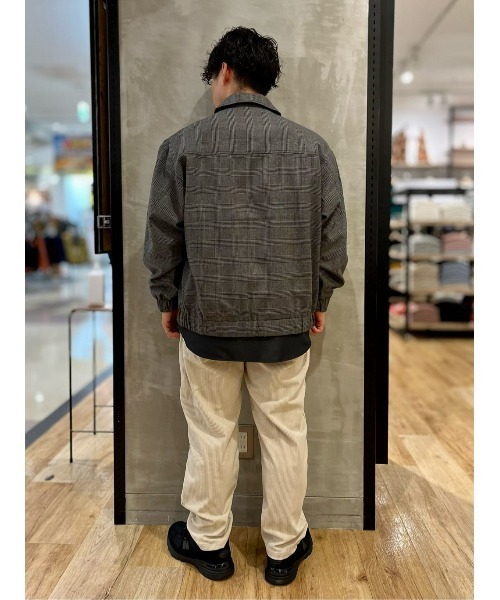 メンズ ブルゾン 英字プリント ショートジャケット R01708 21180903232_C_1.jpg