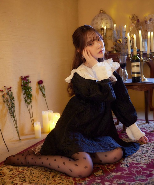 Swan kiss スワンキス ダブルレース ビジュー ワンピース 量産型 Swankiss（スワンキス） ワンピース SX hight lace JQ O/P : ZOZOTOWN