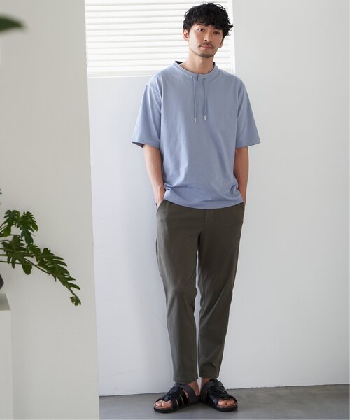 ＊ラスト1点＊ベア ワンポイント Tシャツ & ロングパンツ 接触冷感 ネイビー ラスト1点＊ベア ワンポイント Tシャツ & ロングパンツ 接触冷感