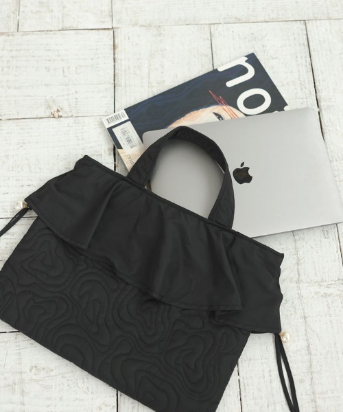 DONOBAN（ドノバン） ハンドバッグ キルティングフリルBAG : ZOZOTOWN