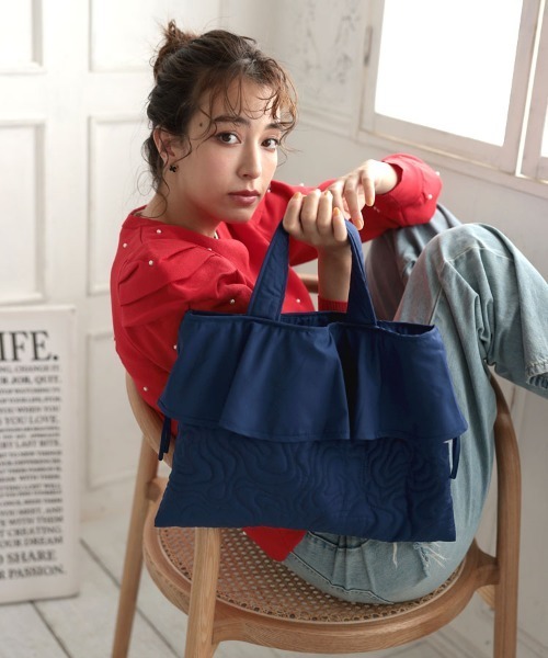 DONOBAN（ドノバン） ハンドバッグ キルティングフリルBAG : ZOZOTOWN