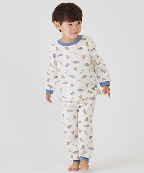 petit main アンサンブル BOYSキルトパジャマ キッズ : ZOZOTOWN Yahoo