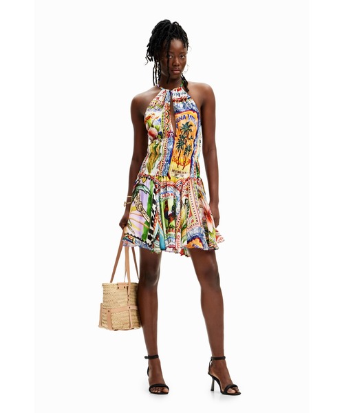 ステラジーン ワンピース Desigual ワンピース 「Desigual x Stella Jean」トロピカル