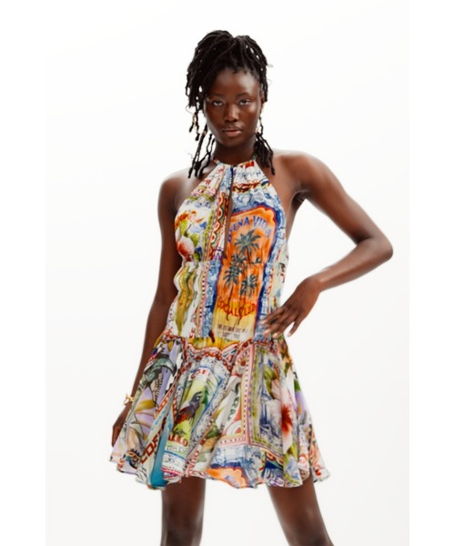 【2点おまとめ割引★専用ページ】Desigual ワンピース XS デシグアル Desigual ワンピース AZALEA （マルチカラー