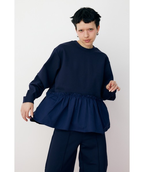 HeRIN.CYE tシャツ Ponte frill tops ポンチフリルトップス HeRIN.CYE tシャツ Ponte frill tops ポンチフリルトップス