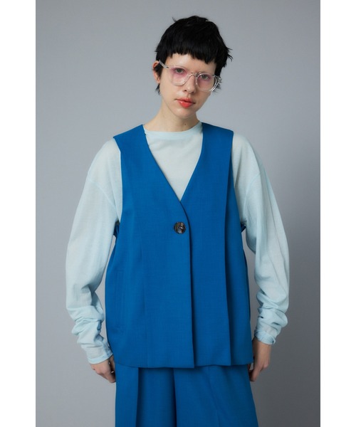 ニット セーター Flare vest　フレアーベスト レディース