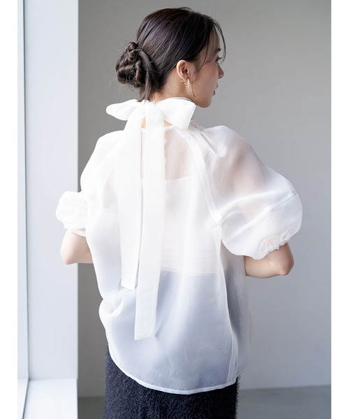 Stylevoice for xxx ブラウス シャツ 2WAYシアーボリューム