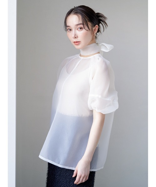 Stylevoice for xxx ブラウス シャツ 2WAYシアーボリューム