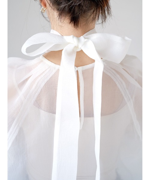Stylevoice for xxx ブラウス シャツ 2WAYシアーボリューム