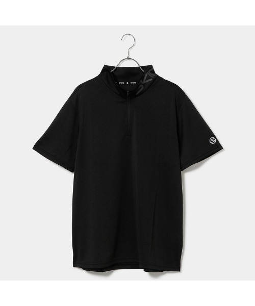 提案中　スキンズ SKINS トレーニングセットアップ　ブラック　XL タグ付き SKINS（スキンズ） シャツ 「/アクティブウェア」ジップアップモック