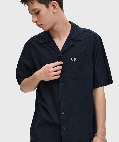 FRED PERRY シャツ Lightweight Texture Revere Collar Shirt