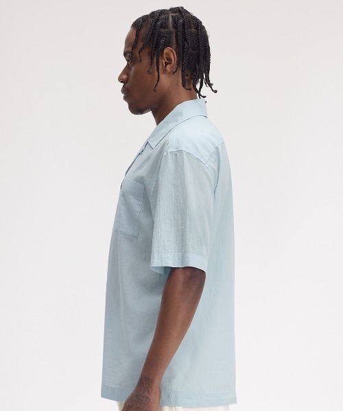 FRED PERRY シャツ Lightweight Texture Revere Collar Shirt