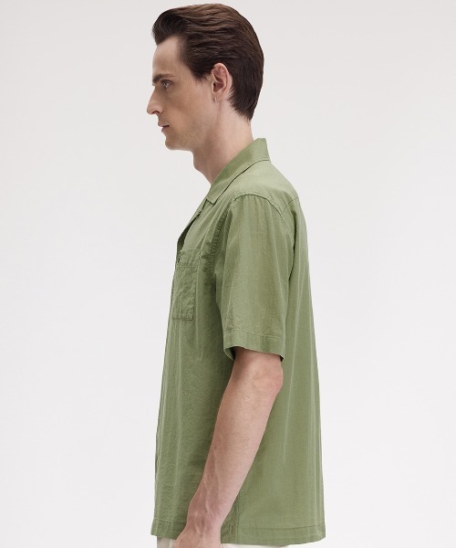 トップス fredperry Lightweight Texture Shirt Fred Perry Texture Front Knitted T-Shirt -K7642-X88