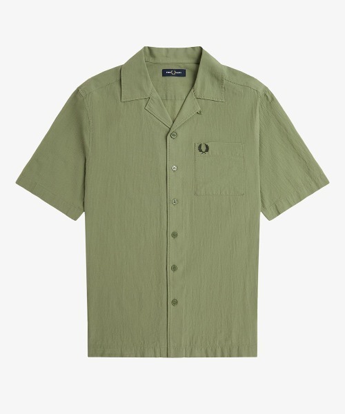 FRED PERRY シャツ Lightweight Texture Revere Collar Shirt