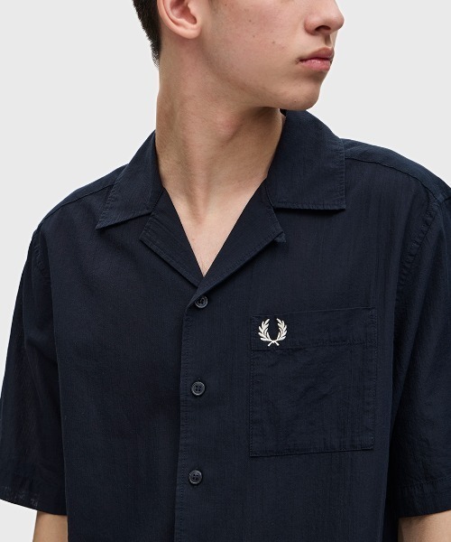 FRED PERRY シャツ Lightweight Texture Revere Collar Shirt
