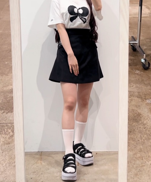 INTER FACTORY（インターファクトリー） スカート 花柄ポケットの