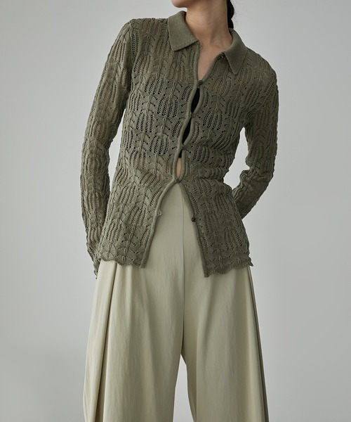 ニット オープンワークニットトップ / Openwork Knit Top レディース 