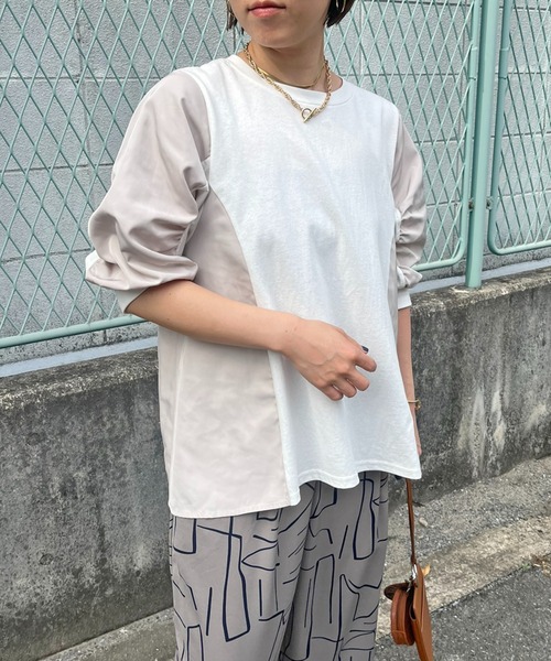 tシャツ ワークデザインプルオーバー レディース