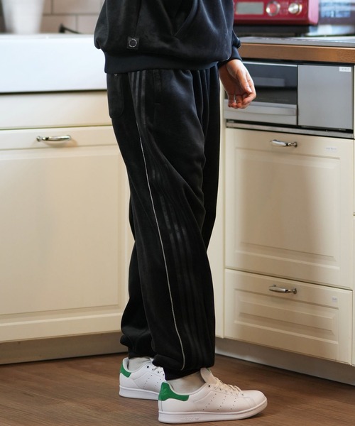 adidasOriginalsベロアジャージパンツXSレディースBLACK送料込 adidas アディダスオリジナルス ベロア パンツ ジャージ下 黒金