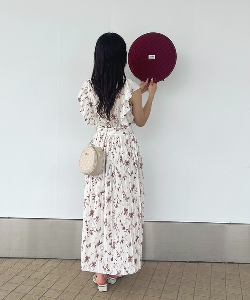 apres jour ワンピース ノースリーブ花柄ワンピース「ZOZOTOWN