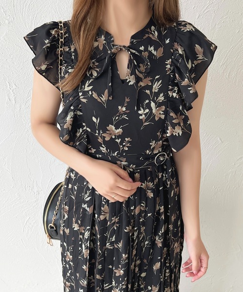apres jour ワンピース ノースリーブ花柄ワンピース「ZOZOTOWN