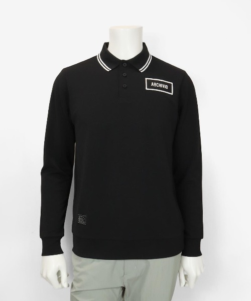 archivio メンズ 長袖ポロシャツ archivio（アルチビオ） ポロシャツ 「MENS」UV冷感ライン襟長袖
