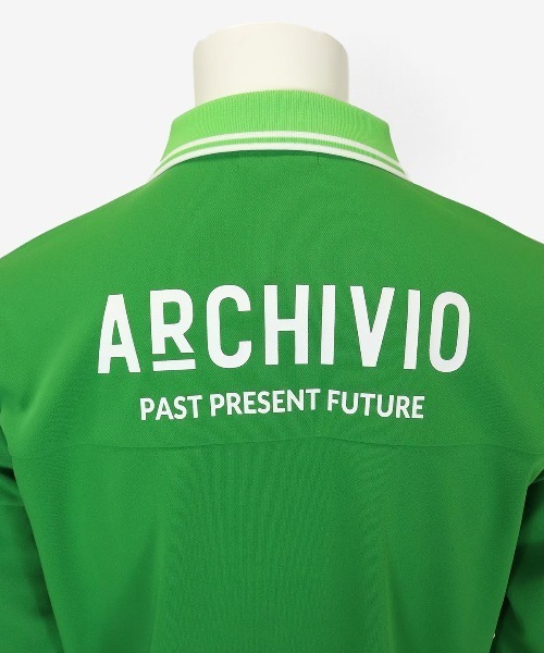 archivio ポロシャツ 「MENS」UV冷感ライン襟長袖ポロシャツ「2024年