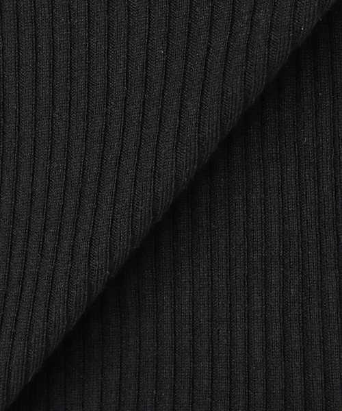 Spick & Span クルーネックリブニット チャコールグレー FREE スピック＆スパン（Spick and Span）/《WEB限定追加
