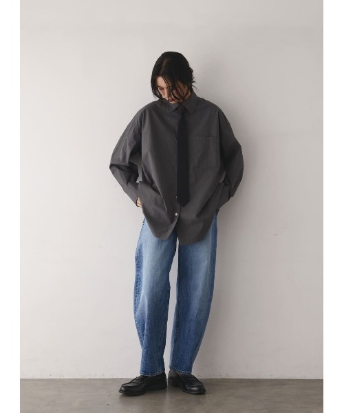COEL（コエル） ブラウス シャツ ネクタイ付きビッグシャツ レディース