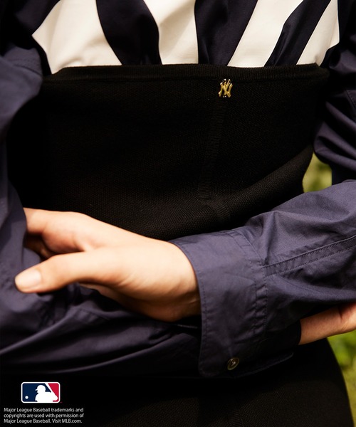 【良品】ATAO ❤️Men's Lady's チェス❤️ ナイトネイビー ADAM ET ROPE' ニット セーター 「MLB COLLECTION BY JUN